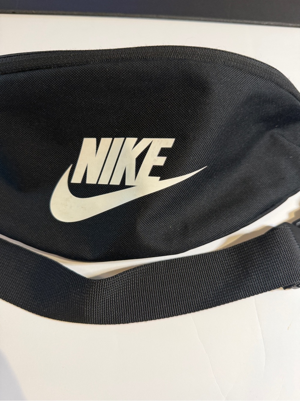 Nike Black Waist Pack with White Swoosh - Picture 3 of 4